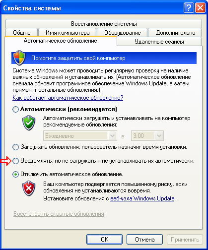 Свойства системы